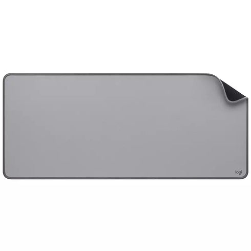 Logitech Desk Mat Studio Series – Mid Grey Anti-Slip Premium Desk Pad