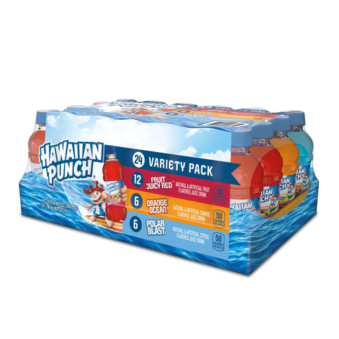Hawaiian Punch Variety Pack Juice Drink, Bottles, 24 pk./10 fl. oz.