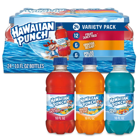 Hawaiian Punch Variety Pack Juice Drink, Bottles, 24 pk./10 fl. oz.