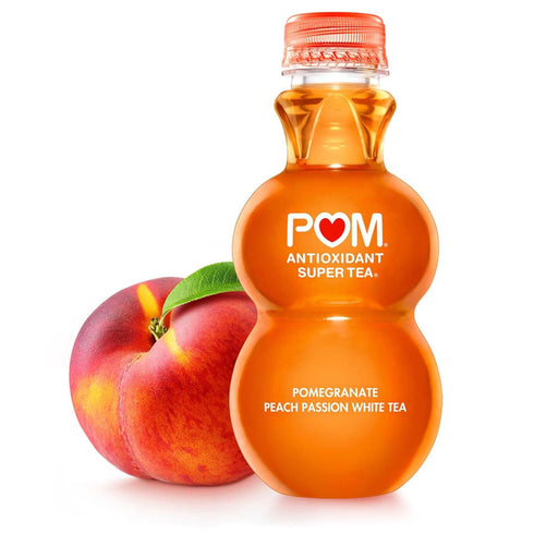 POM Wonderful Super Tea, Pomegranate Peach Passion White Tea, 48 oz.