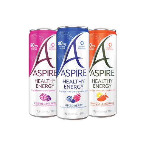Aspire Healthy Energy Drink Variety Pack, 15 pk./12 fl. oz.