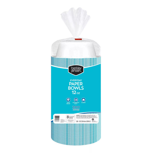 Berkley Jensen Everyday Paper Bowls - Abstract, 12 oz./200 ct.