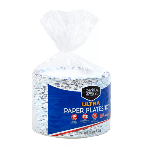 Berkley Jensen Ultra 10 Botanical Leaf Paper Plates,154 ct.