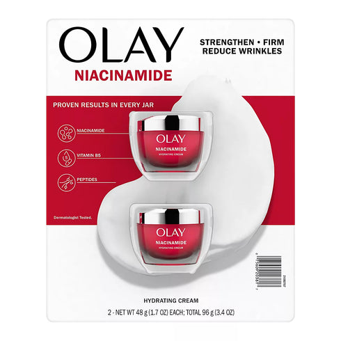 Olay Regenerist Niacinamide + Peptide 24 Face Moisturizer, 2 Pack