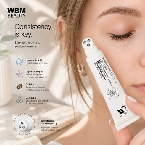 WBM BEAUTY Eye Gel with Metal Roller | 20ml