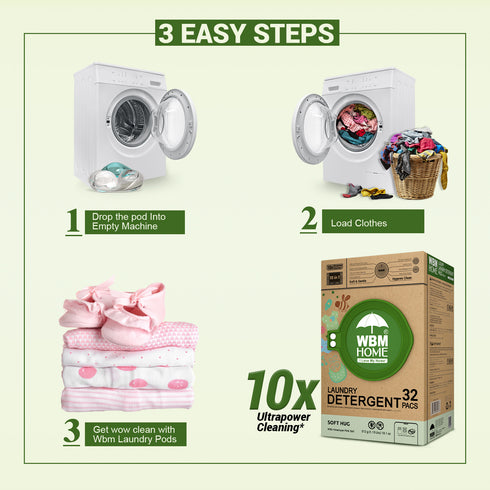 WBM Laundry Detergent Pods | Luxury Soft Hug Scent