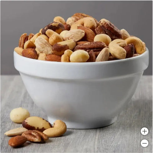 Extra Fancy Salted Mixed Nuts – Premium Gourmet Blend of Cashews, Almonds, Pecans, Brazil Nuts & Macadamias – 40 oz Resealable Bag