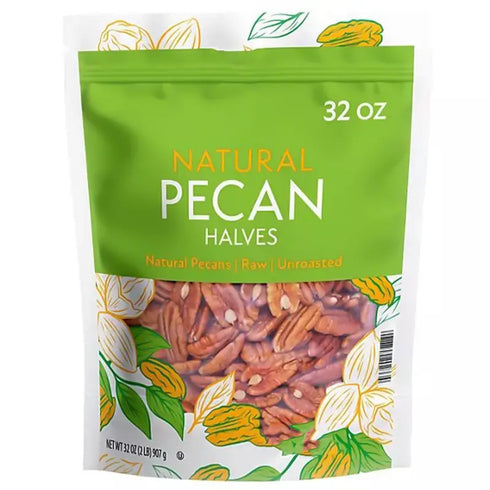 Pecan Halves, 2 lbs – Fancy Grade Nuts for Baking, Snacking, Salads & Desserts – Fresh, Crunchy & Flavorful, Packed in a Convenient Resealable Bag to Preserve Freshness