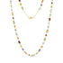 Multi-Gemstone Station Necklace in 14K Gold