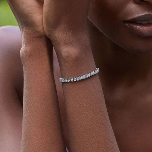 4.96 Carat Total Weight Diamond Tennis Bracelet in 14K Gold