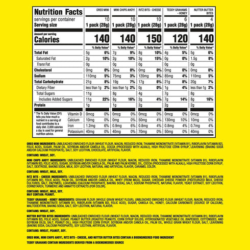 Nabisco Classic Mix Cookie & Cracker Variety Pack 40 pk. 40oz