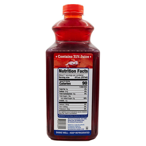 Bluewater Farms Original Cranberry Juice, 56 oz.
