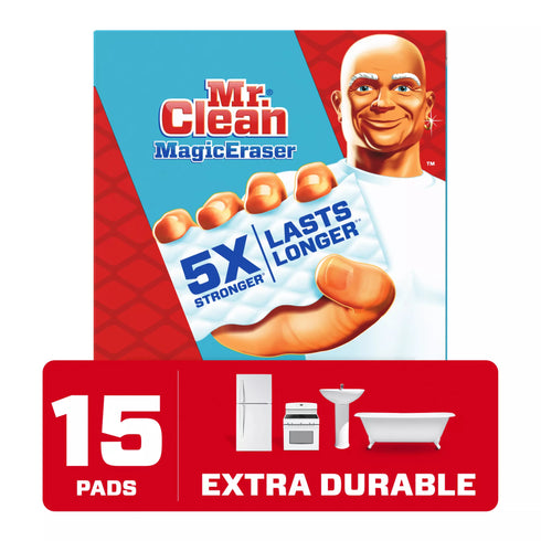 Mr. Clean Extra Durable Scrub Magic Eraser Sponges, 15 ct.