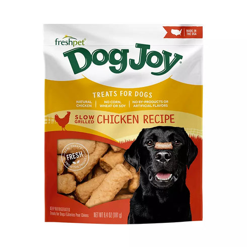 Freshpet Dog Joy Slow Grilled Chicken Recipe Dog Treats – Real Chicken, Soft & Natural Training Treats, 6.4 oz
