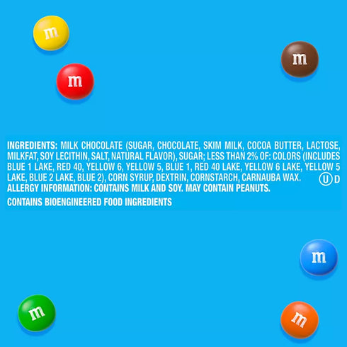 M&M's Minis Milk Chocolate Candy, Resealable Bulk Candy Jar, 52 oz