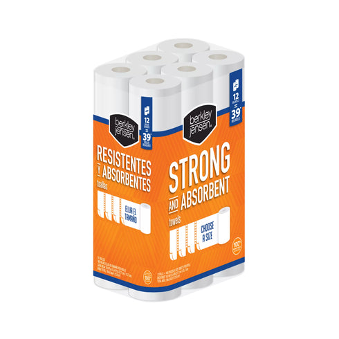 Berkley Jensen Choose-a-Size Paper Towels, 12 pk./160 sheets per roll