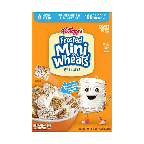 Kellogg's Frosted Mini-Wheats Original Breakfast Cereal, 2 Pack