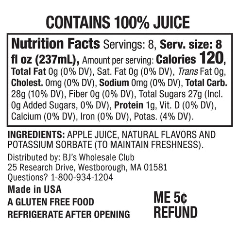 Wellsley Farms Cinnamon Flavored Apple Cider, 64 oz.