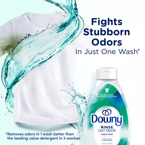 Downy Rinse & Refresh Laundry Odor Remover and Fabric Softener - Cool Cotton, 3 pk./25.5 oz.