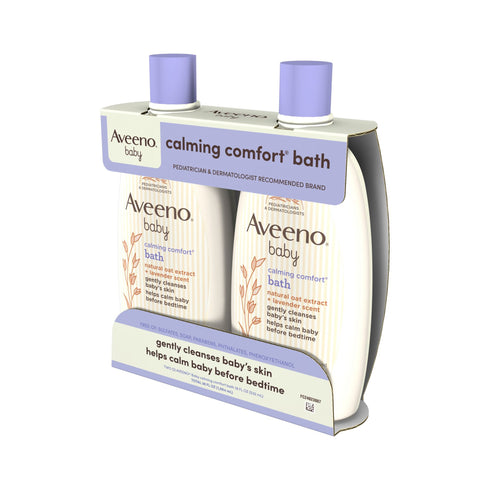Aveeno Baby Calming Comfort Lavender and Vanilla Tear-Free Bath Wash, 2 pk./18 fl. oz.