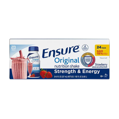Ensure Original Strawberry Nutrition Shake, 9g Protein, 24 pk./8 fl. oz