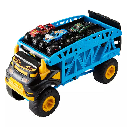 Hot Wheels Monster Trucks Monster Mover – Storage Hauler & Launching Playset