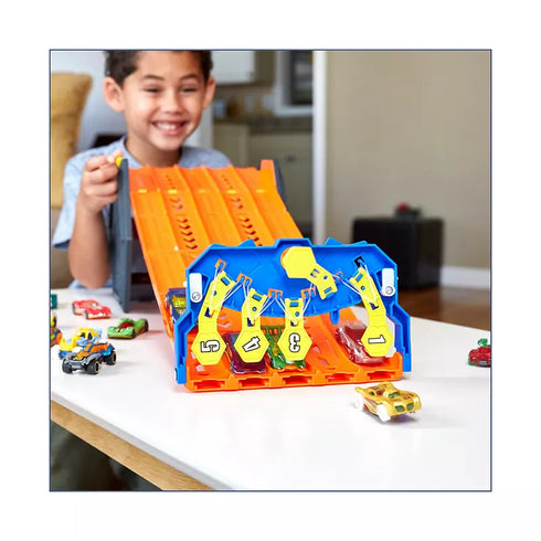 Hot Wheels Roll Out Raceway Track Set – Portable Track & Storage Case