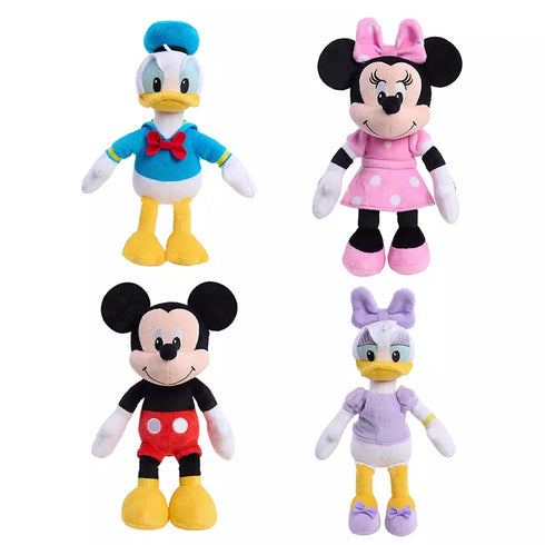 Disney Donald, Mickey, Minnie & Daisy Plush Collector Set – 4-Pack Classic Character Plush Toys