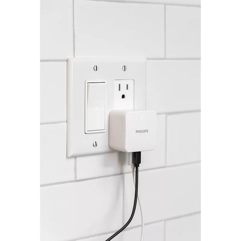 Philips AC Wall Chargers with USB Ports – Fast Charging Dual-Pack