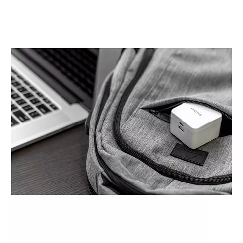 Philips AC Wall Chargers with USB Ports – Fast Charging Dual-Pack