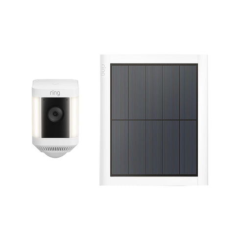 Ring Spotlight Cam Plus Battery with Solar Panel – 1080p HD, Motion Alerts, Two-Way Talk, Color Night Vision