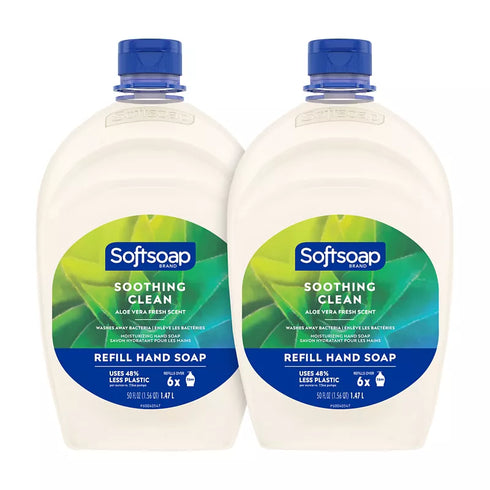 Softsoap Liquid Hand Soap Refill - Soothing Aloe Vera, 2 pk./50 oz