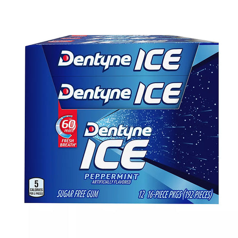 Dentyne Ice Peppermint Gum, 12 pk./16 ct