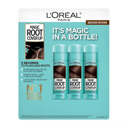 L'Oreal Paris Root Cover Up Spray Concealer Kit for Gray Hair