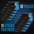 5 Gum Peppermint Cobalt Sugar Free Chewing Gum, 15 Sticks Per Pack, 10 pk.