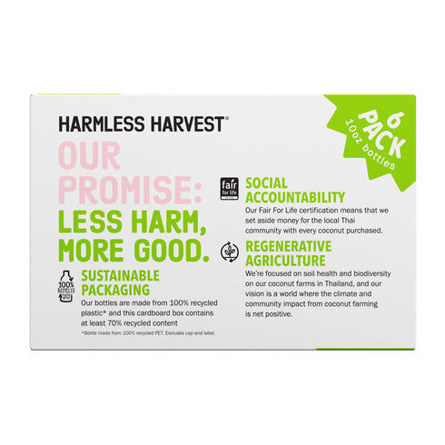 Harmless Harvest Organic Coconut Water, 6 pk./10 oz.