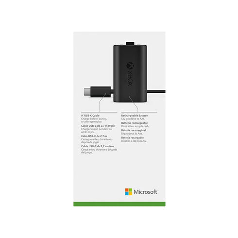 Xbox Rechargeable Battery + USB-C Cable – Play & Charge Kit for Xbox Series X|S and Xbox One Controllers