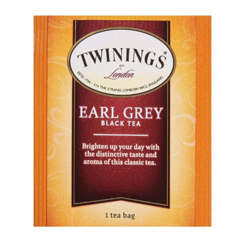 Twinings Earl Grey Black Tea Individually Wrapped Tea Bags, 100 ct.
