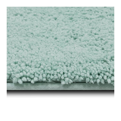 Berkley Jensen Plush Micro Polyester Bath Rug - Mineral Blue