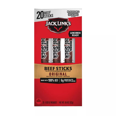 Jack Link's Original Beef Sticks, 20 ct