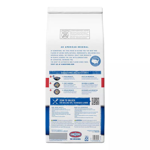 Kingsford Original Charcoal Briquettes – 2-Pack (20 lb. Each) for Grilling & BBQ, Long-Lasting Heat