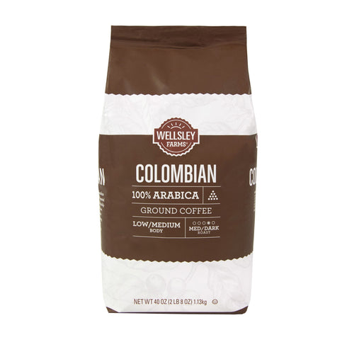 Wellsley Farms Colombian Ground Coffee, 40 oz.