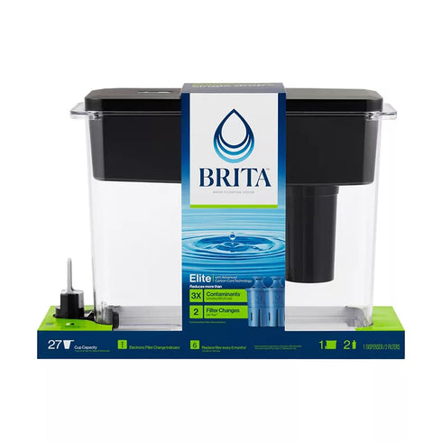 Brita UltraMax Elite 27-Cup Water Filter Dispenser Pitcher