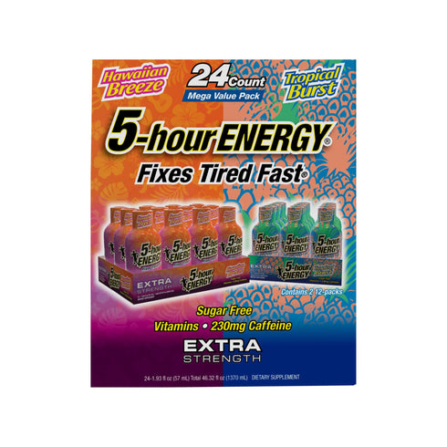 5-Hour Energy Shot - Hawaiian Breeze & Tropical Burst, 24 pk./1.93 oz.