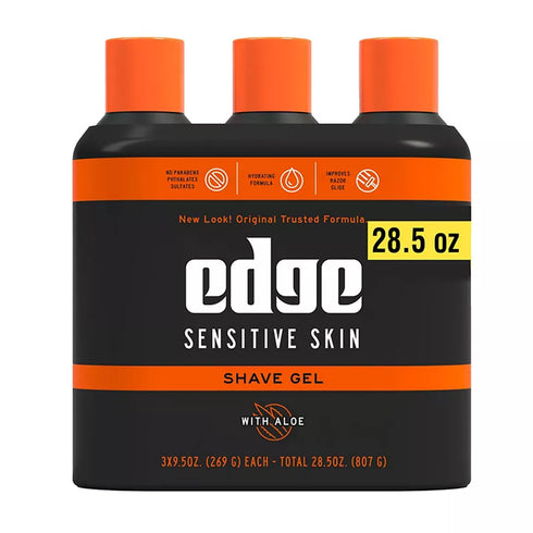 Edge Sensitive Skin Shave Gel with Aloe, 9.5 oz