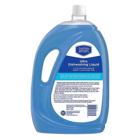 Berkley Jensen Ultra Dishwashing Liquid Dish Soap, 100 oz.