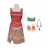Disney Princess Moana Head-to-Toe Dress-Up Set – Adventure Costume & Accessories for Kids