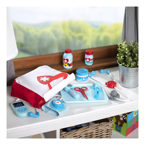 Melissa & Doug Pretend Play Doctor and Dentist Role-Play Set for Kids