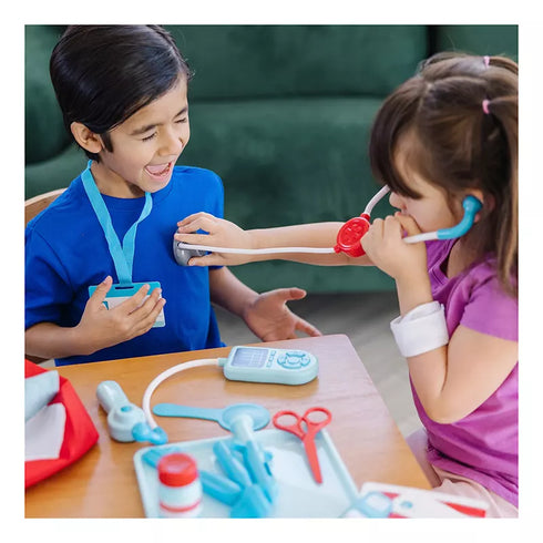 Melissa & Doug Pretend Play Doctor and Dentist Role-Play Set for Kids