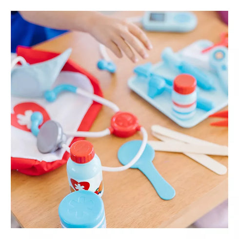 Melissa & Doug Pretend Play Doctor and Dentist Role-Play Set for Kids